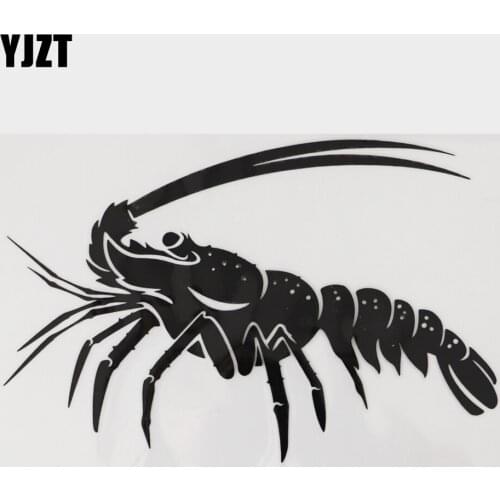 YJZT 15.6CM×10.2CM Marine Organism Lobster Vinyl Car Stickers Decal 13D-1286