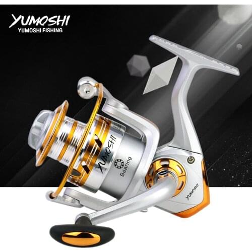 Yumoshi 2019 series high speed spinning reel 5.5:1 metal cup left right drag carp wheel boat rock reels fishing tackle EL