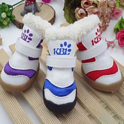 Winter Anti-slip Pet Dog Shoes Snow Boots for Small Dogs Thick Cat Puppy Shoes Socks Pet Boots for Chihuahua