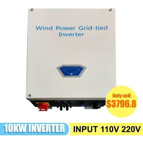 10KW Hybrid Solar Wind Pure Sine Wave Inverter And Controller Integrated Grid 220v 380v Input 110v 220v For Batterries Charge