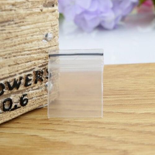 300pcs/lot Clear Resealable PE Environmental Plastic Zip Lock Jewelry Gift Packaging Bag 2.8x3.2cm
