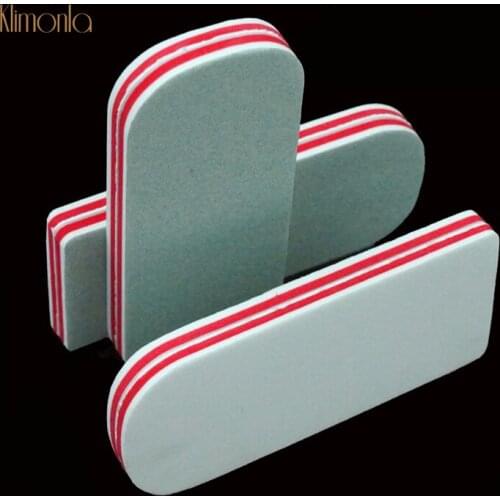 50pcs/lot Professional Nail Polishing Files Buffer Red Sanding Block Manicure Pedicure Nail Care Shiner Buffing Nails Art Tools