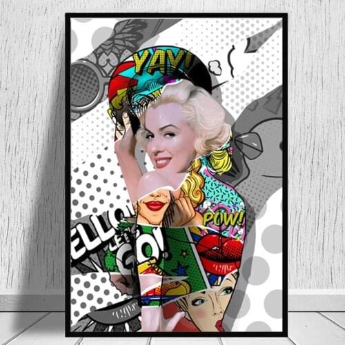 Abstract Graffiti Marilyn Monroe 5D Diamond Painting Crystal Art Full Drill Cross Stitch Mosaic Rhinestone Embroidery Home Decor