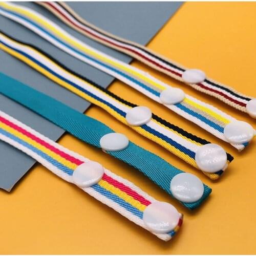 Mask Accessories Color Mask Rope Four-button Decorative Chain High Quality 2020 New Fashion Simple Masks Ropes