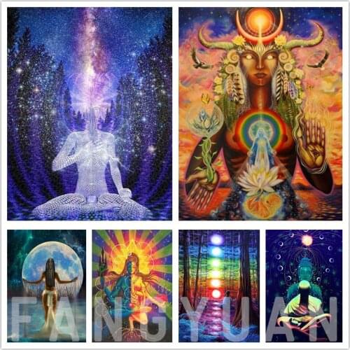 Diy Embroidery Diamond Painting Western Sputum Nordic Embroidery Art Cross Embroidered Mosaic Modern Bedroom home Decoration