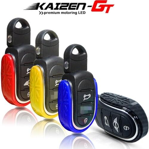 3D Union Jack Design Key Fob Case Key Cover Shell For MINI Cooper 3rd Gen F55 F56 F57, 2nd Gen F60 Countryman Car Accessories