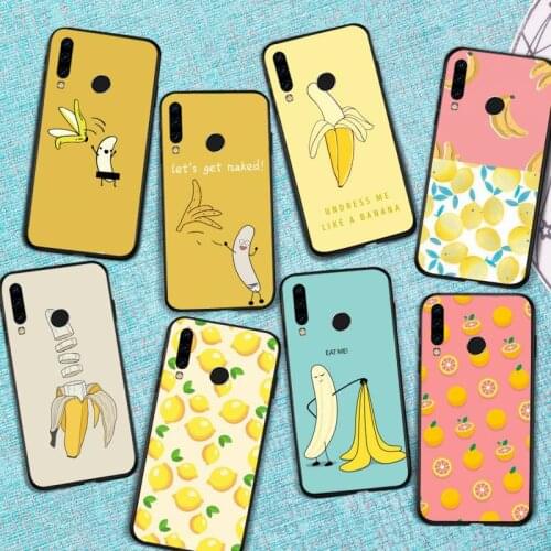 Fruit Banana Lemon Phone Case For Huawei Honor view 7a5.45inch 7c5.7inch 8x 8a 8c 9 9x 10 20 10i 20i lite pro