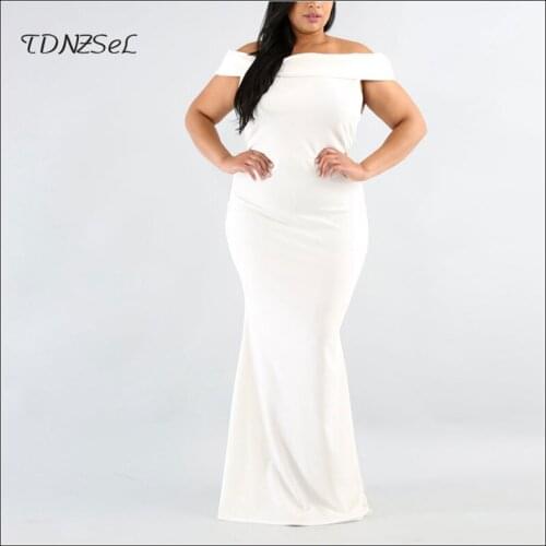 Black Elegant Slash Neck Women Fishtail Dress Lady Skinny Soft White Sleeveless Evening Party Dress Designer Summer New Custom