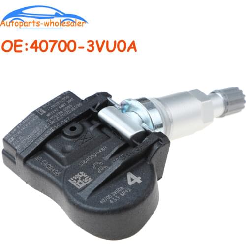 Car 407003VU0A 40700-3VU0A TPMS Tire Pressure Sensor For Nissan NOTE QASHQAI TIIDA Hatchback X-T Renault ESPACE V KOLEOS 433MHZ