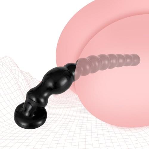 Long Anal plug Butt Plug with Strong Suction Cup Female Masturbator Anal Beads Prostate Massage Stimulator Sex Toys for Couple