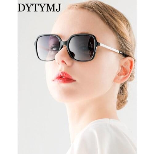 DYTYMJ Fashion Polarized Sunglasses Woman Luxury Big Frame Square Sunglasses Driving Polarized Shades Glasses Gafas De Sol Mujer