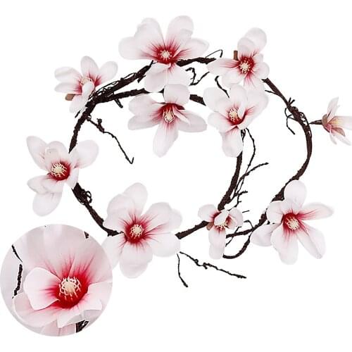 Artificial Wreath Artifical Rose Vine Orchid Flower False Flowers Wall Tree Silk Branches Rattan Valentines Day Imitation Plant