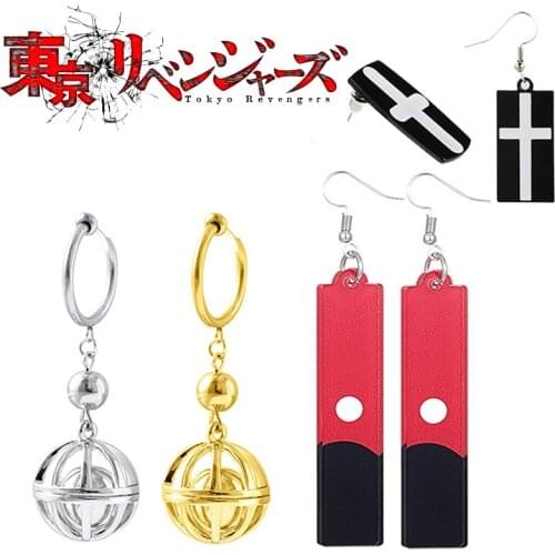Izana Kurokawa Anime Tokyo Revengers Earrings Cosplay Acrylic Pendant Ear Hook Earrings Jewelry Accessories prop