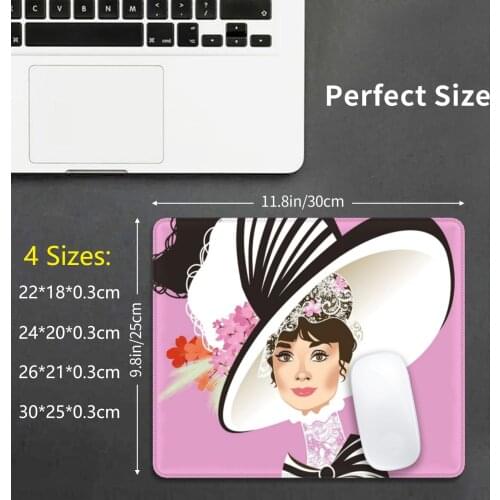 Eliza At Ascot Mouse Pad DIY Print Cushion Audrey Hepburn Eliza Doolittle My Fair Lady Musical Fashion Icon