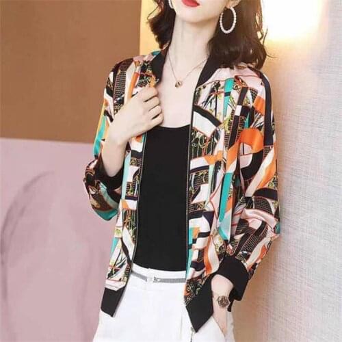 Sun Protection summer Womens Jacket Geometric Patterns Woman Casual jacket thin coat cardigan Woman Coat windbreaker jacket