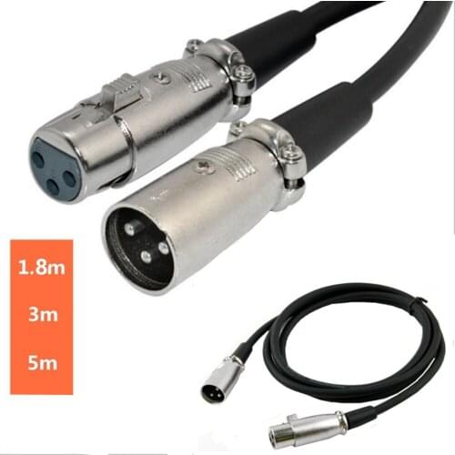 ERE XLR Microphone Cables， Premium Balanced Mic Speaker Cable with 3 Pins XLR Male to Female