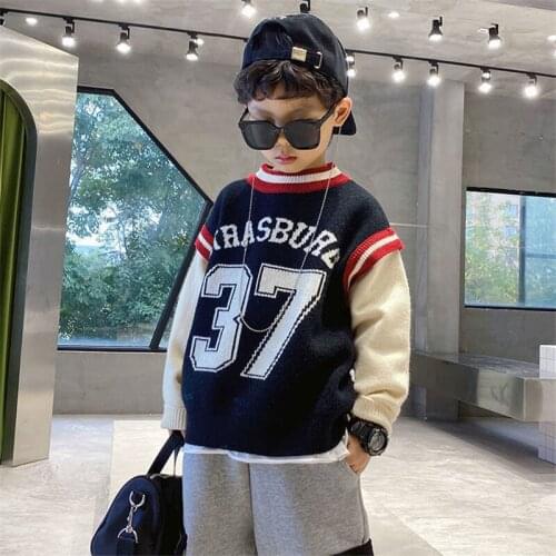 Fashion Soft Spring Autumn Tops Boys Sweater Jacket Coat Kids Knitting Overcoat Outwear Teenager Children Clothes High Quality