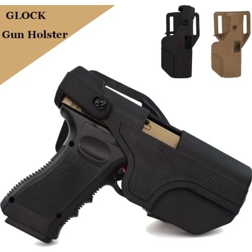 New Style Tactical Glock 17 19 22 23 31 32 Gun Carry Belt Holster Right Handed Military Airsoft Police Gun Case
