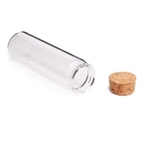 Wholesale 100pcs/lot 90ml Clear Glass Bottle with Wood Cork,90cc Glass Jar, Glass Container With cork , CorKed Bottles