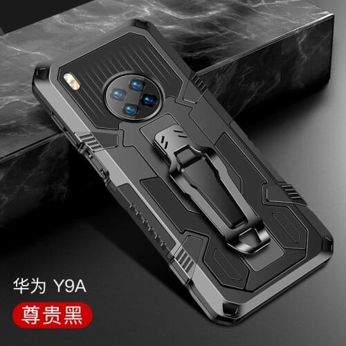 Shockproof Armor Case For Huawei Y9A Case FRL-22 FRL-23 Belt Clip Holster Cover For Huawei Y9A Phone Case Y 9A 2020 Coque Funda