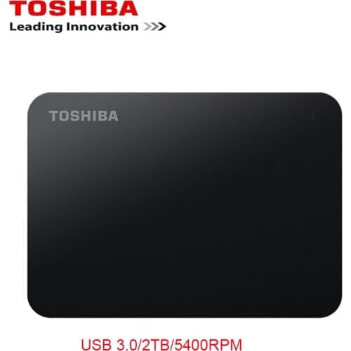 Original Toshiba 2TB Mobile HDD 2.5" USB 3.0 5400RPM External Hard Drive Drive 2000GB High Speed 1tb External Hard Disk
