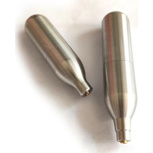 High Quality Stainless Steel Airsoft Refillable 12g 8g Unthreaded Rechargeable CO2 Gun Cartridge Gas Cylinder Adapter Recycling