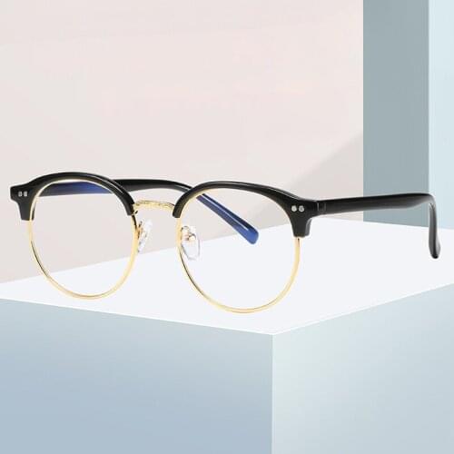 Women Round Eyeglasses Frames for Men Vintage Ultralight Metal Frame Mens Eyewear Glasses Oculos De Grau Mujer Gafas 2020