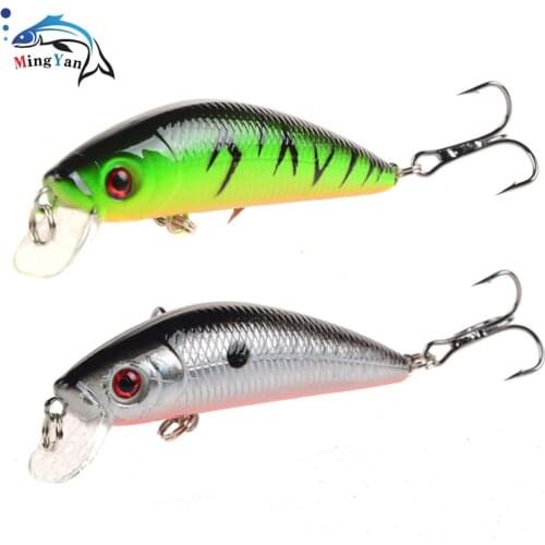 1PCS Minnow Fishing Lure 7cm/8g 3D Eyes Crankbait Lure Wobbler Artificial Hard Bait Three Anchor Hook Fishing Tackle