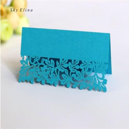 10pcs Laser cutting Seat card carved lace romantic pattern Name Card wedding table decoration Festival Party supplies 6z