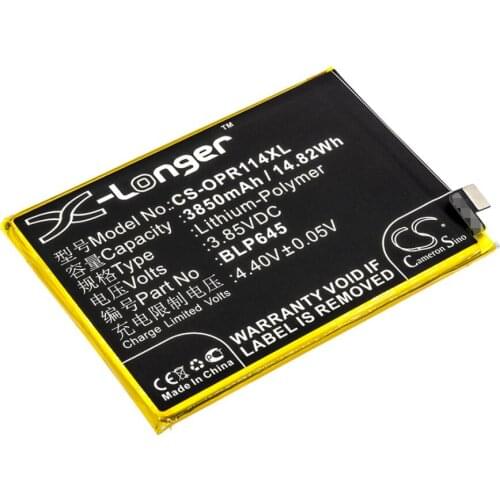 Cameron Sino 3850mah battery for OPPO CPH1721 R11s Plus R11s Plus Dual SIM R11s Plus Dual SIM TD-LTE BLP645 batteries