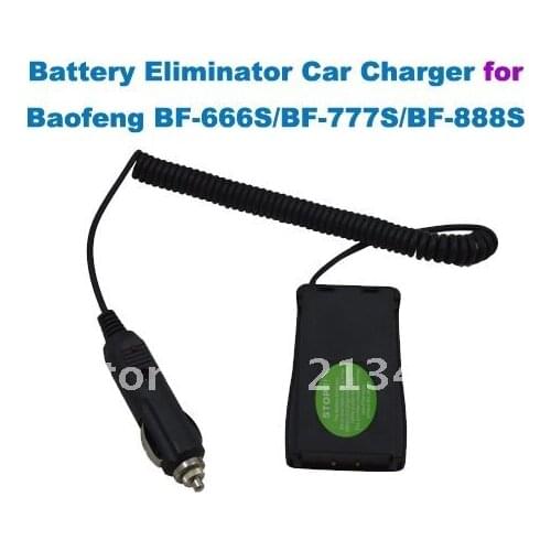 Battery Eliminator Car Charger for Baofeng BF-666S/BF-777S/BF-888S Cigarette Lighter Plug