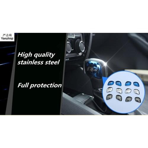 Car stickers stainless steel sequins modified gear head for VW Volkswagen POLO BORA JEETA GOLF7 GOLF GTI CC Passat etc