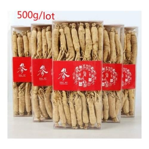 Changbai Fresh / Dry Ginseng Root tablets 250g/500g of fresh ginseng Vacuum Pack Panax ginseng Root Herbal