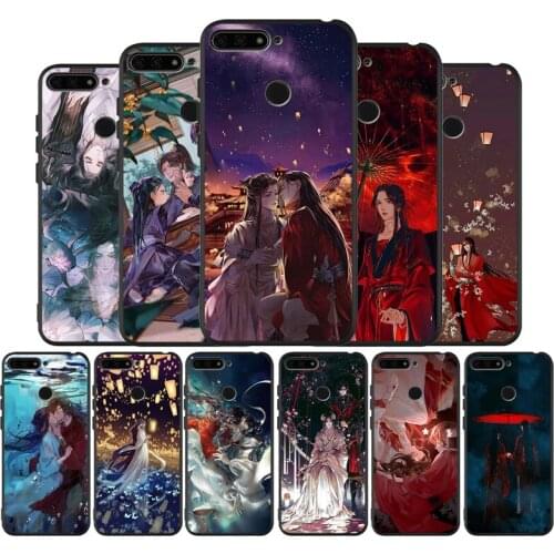 Tian Guan Ci Fu Fiction cartoon Black TPU Silicone Soft Phone Case For Honor 8X 9 8 10 20 30 Lite Pro MATE 9 10 20 30 Pro Lite