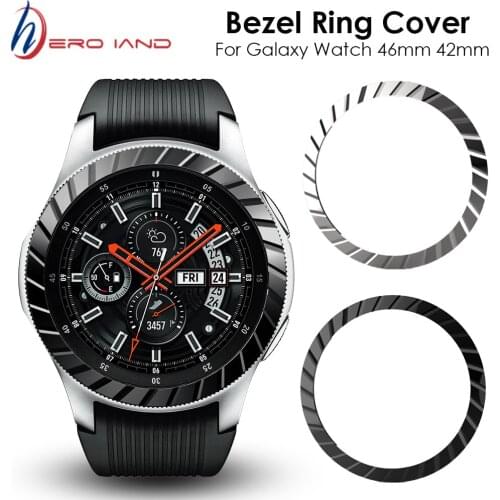 Bezel Ring Styling Frame Case for Samsung Galaxy Watch 46mm 42mm S3 S2 Smart Watch Stainless Steel Anti-scratch Protection Cover