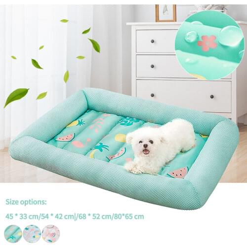 Summer Pet Dog House Oxford Cloth Dog Bed Breathable Summer Ice Pad Dog Beds for Small Large Dogs Tent Puppy Comfortable Nest