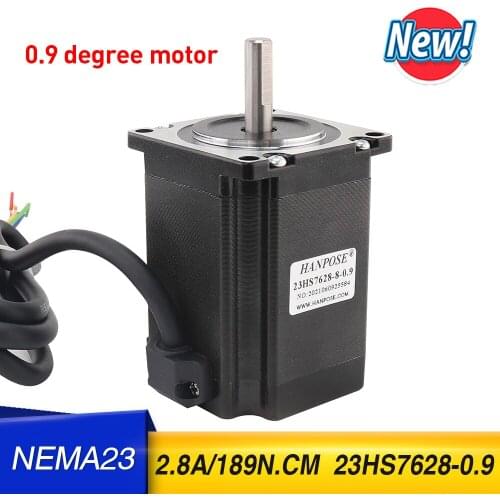 Free shipping Best sellers 1PCS 4-Leads 2.8A 189N.cm 23HS7628-0.9 degree Nema23 Stepper Motor For 3D Printer Monitor Equipment
