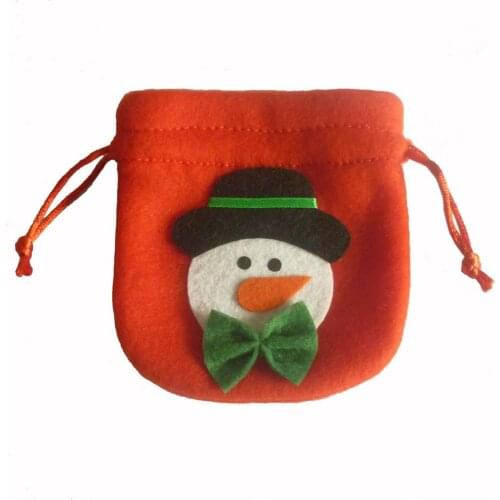 Santa Claus Snow Elk Small Bag Christmas bag Christmas Candy Bag red 3 new models