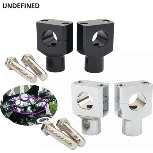 Motorcycle 1" 7/8" Handlebar Risers Kit For Harley Dyna Sportster Softail for Honda Shadow VT Aero Spirit 22mm 25mm Handle Bar