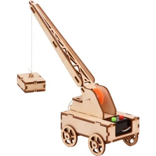 Science Experiment Kit Steam Electronic DIY Crane Assemble Educational Model School Technology Toys