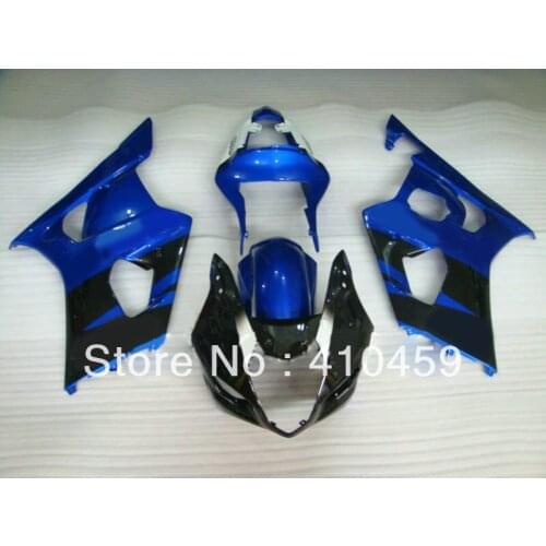 On Sale!!Fairing kit for SUZUKI GSXR1000 GSX-R1000 GSXR 1000 K3 03 04 2003 2004 blue black Racing Fairings bodykit SG57