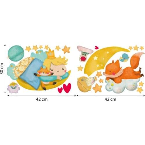 R00571 star clouds wall decoration kids bedroom wall stickers baby nursery room bed