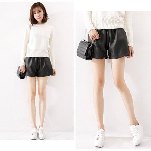 MRMT 2021 Brand new autumn winter womens Leather pants high-waist Pants For female wide-legged leather