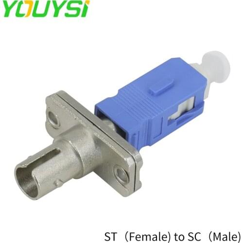 SC male to ST female Fiber Optic Adapter- SC/UPC male to ST/UPC female coupler 9/125 Singlemode
