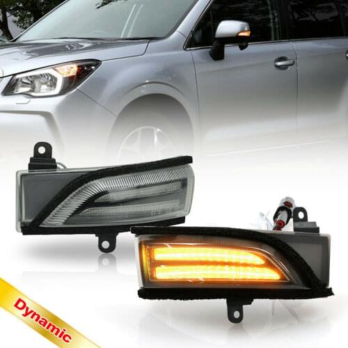 For Subaru WRX STI Crosstrek Forester Impreza Legacy Outback Dynamic Blinker Side Mirror Indicator Light Turn Signal Lamp A/B 2P