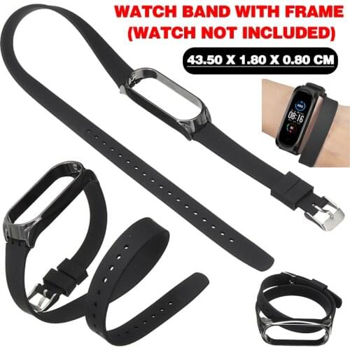 Fashion Silicone Long Strap For Xiaomi Mi Band 5/5 NFC Replacement Wrist Bands Casual Sport Adjustable Strap Watch Accessories