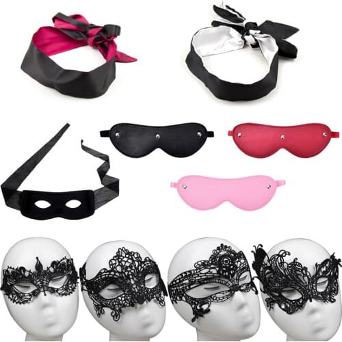 Sexy Lingerie Porn Masque For Sexy Satin Eye Mask Black Blindfolded Patch Fetish For Exotic Accessories