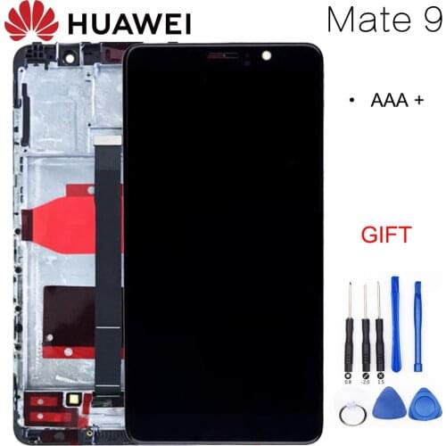 5.9'' New LCD For HUAWEI Mate 9 LCD Touch Screen Digitizer with Frame Display for Huawei Mate 9 Display MHA-L29 Replacement