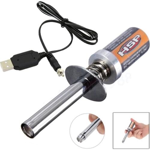 Starter Igniter USB Charging Cable for Gas Nitro Engine Power 1/10 1/8 RC Rock Climbing Car Portable Spare
