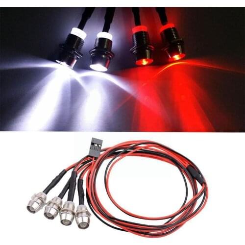 Remote Control RC LED Night Headlights Light Kit DIY Model Modification Kit Drift Light Car Crawler Accessories K0C4